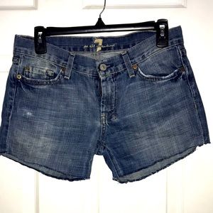 7 for all Mankind denim shorts